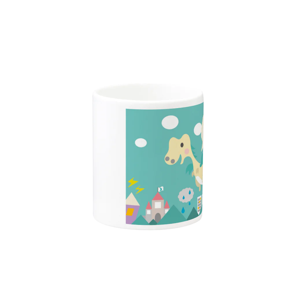 エスネス ノモックのWhere is my story?　by Esnes Nommoc Mug :other side of the handle
