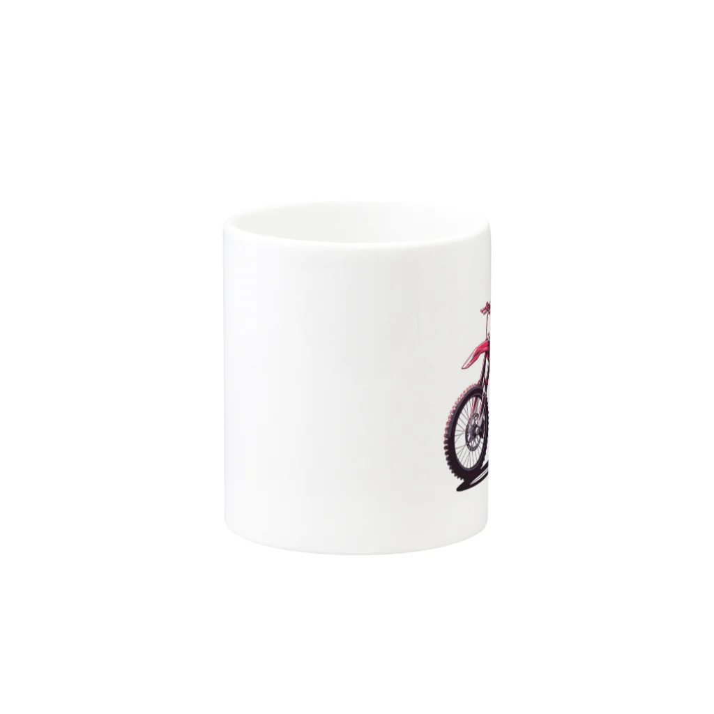 Bikers' Galleryのオフロードバイク デザイン モトクロス  Mug :other side of the handle