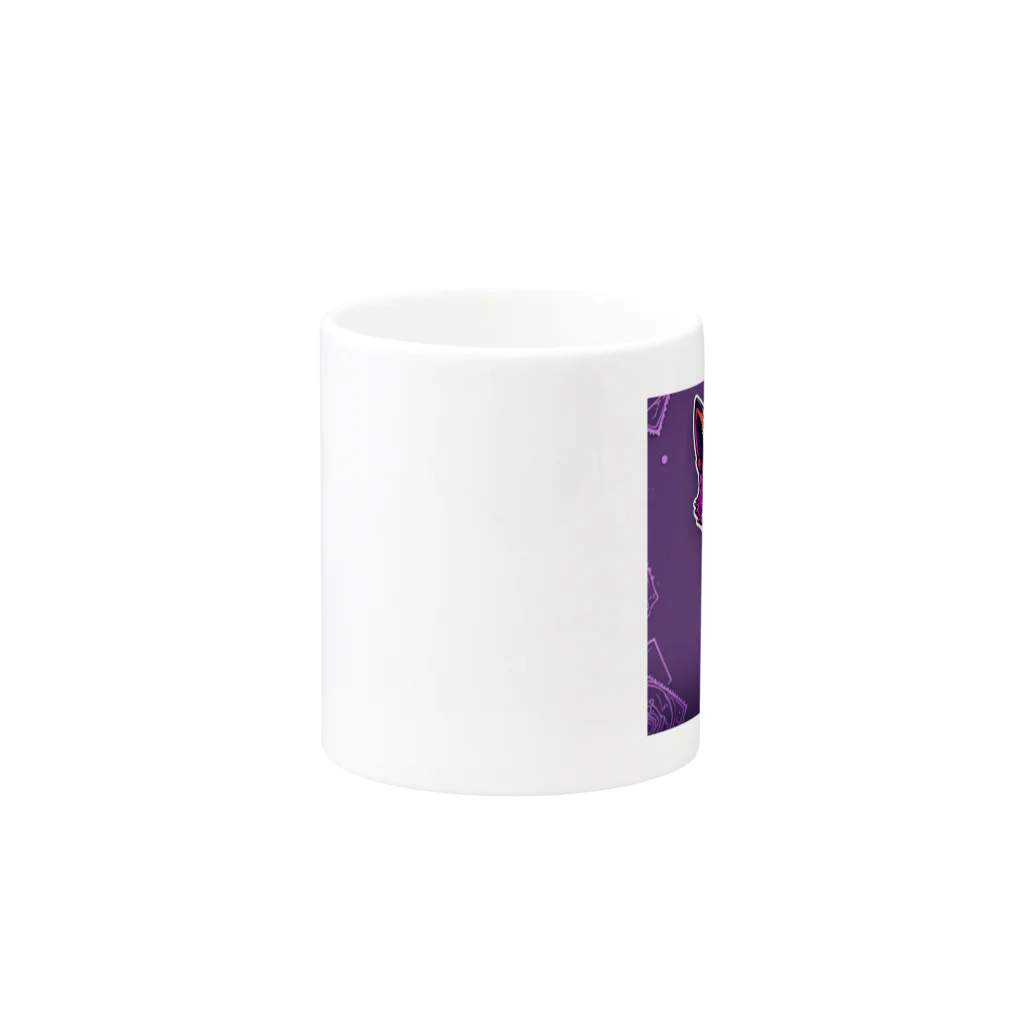 koshopのダークなキツネ Mug :other side of the handle