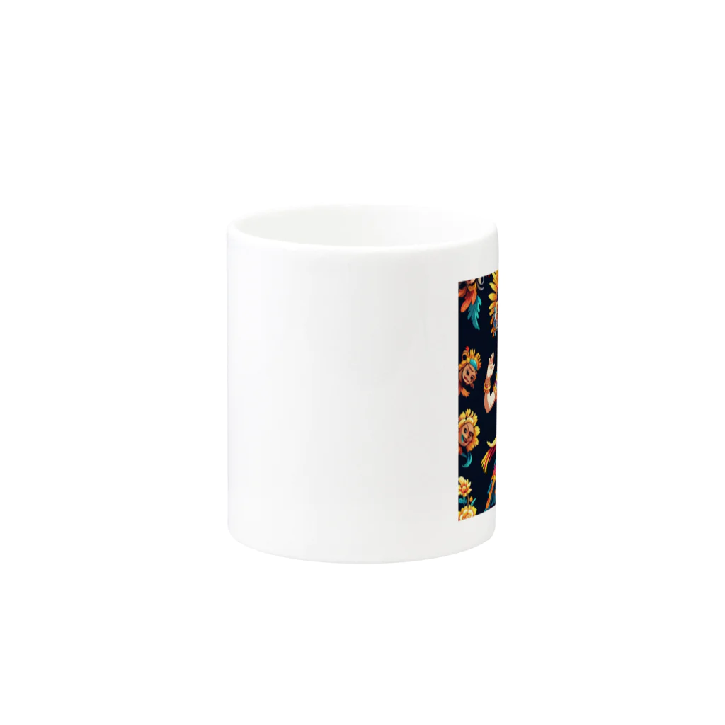 South East Asia culture shopの【東南アジアのカルチャーシリーズ】バリのダンサー Mug :other side of the handle