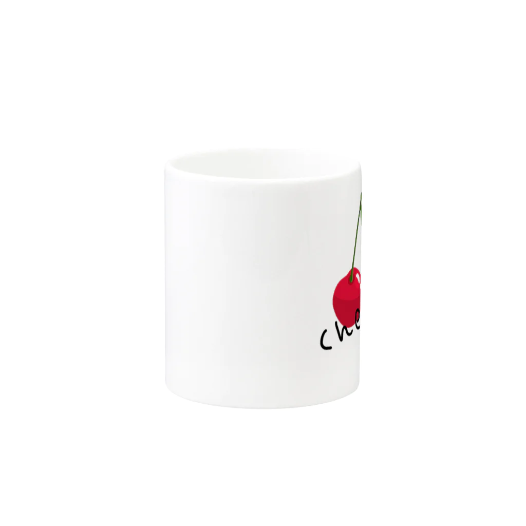 ひろ姐🍒商店のさくらんぼ（ローマ字） Mug :other side of the handle