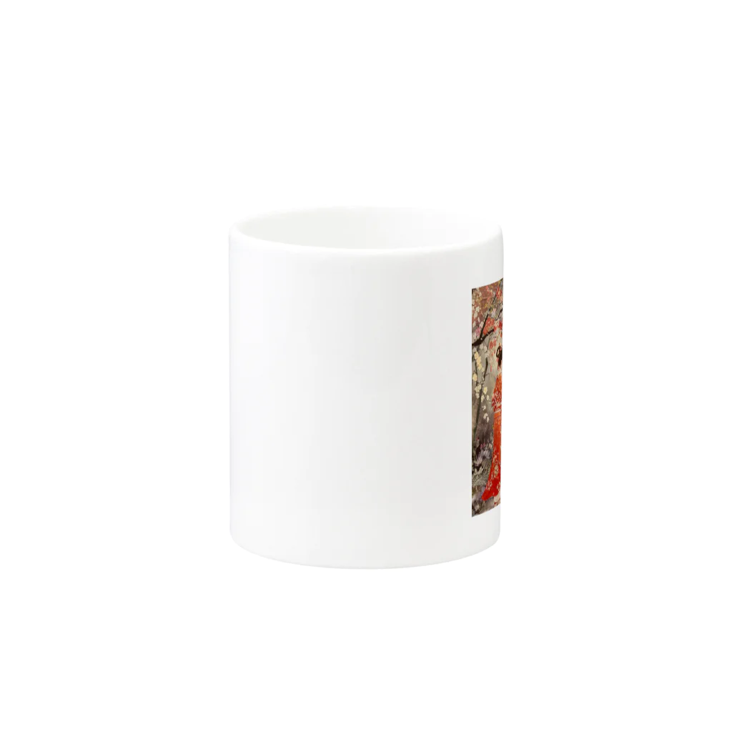 AQUAMETAVERSEの優雅な花見桜の花満開　なでしこ1478 Mug :other side of the handle