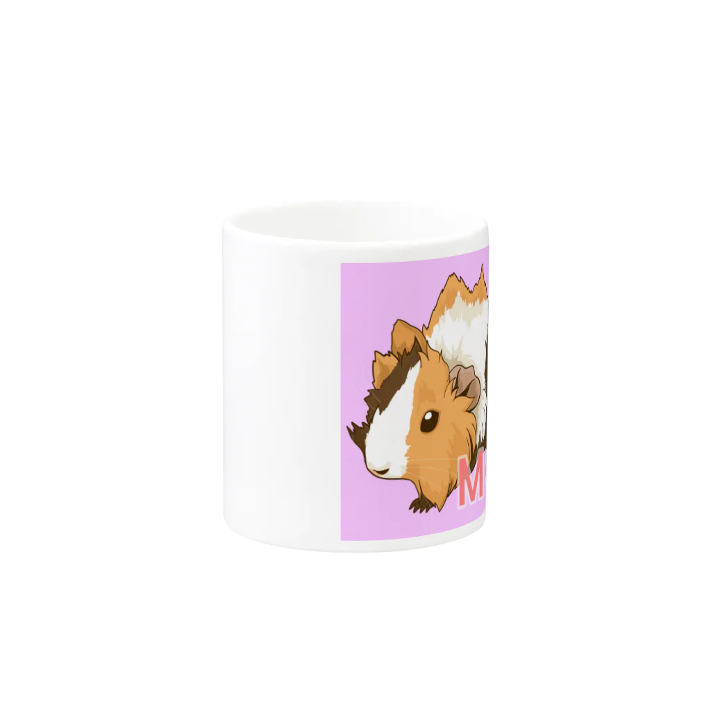 LichtmuhleのMOMOちゃん Mug :other side of the handle