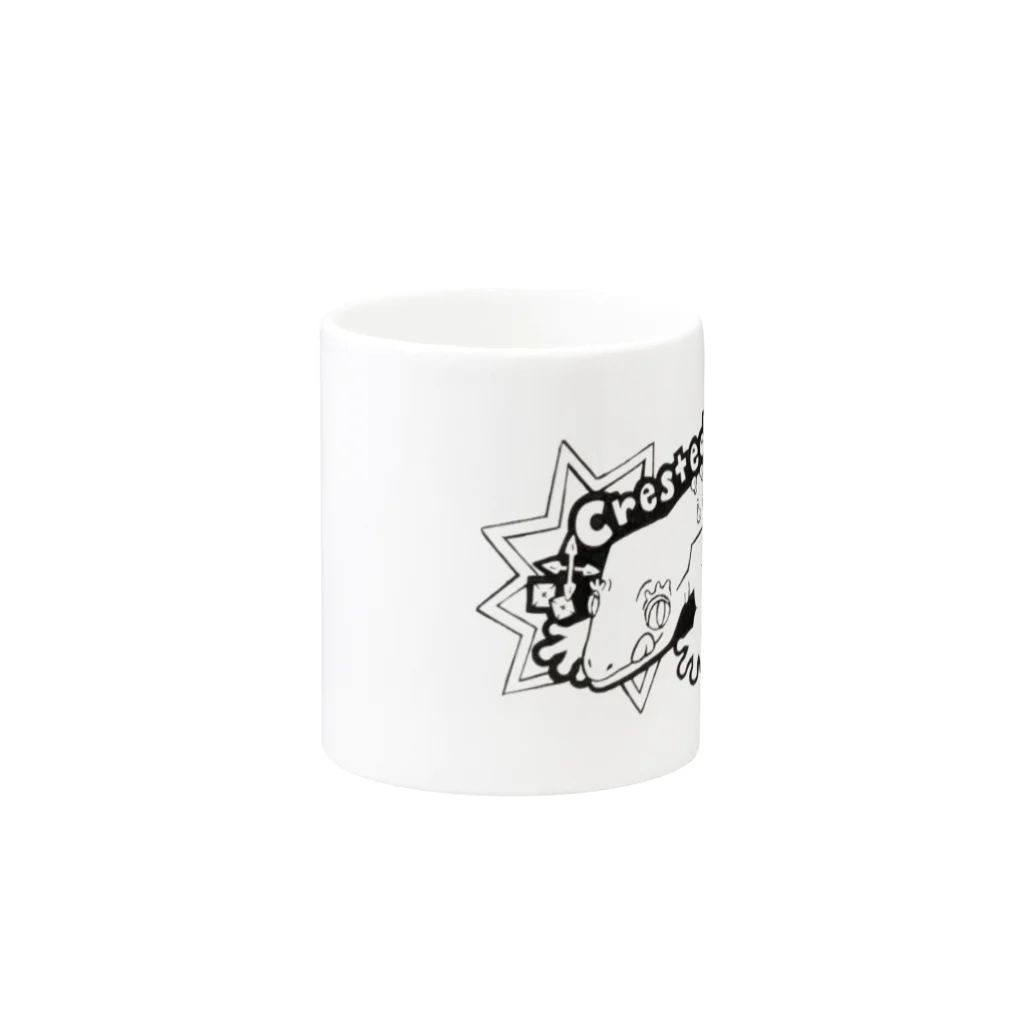 Dr.TeeTeeのクレステッドゲッコー Mug :other side of the handle