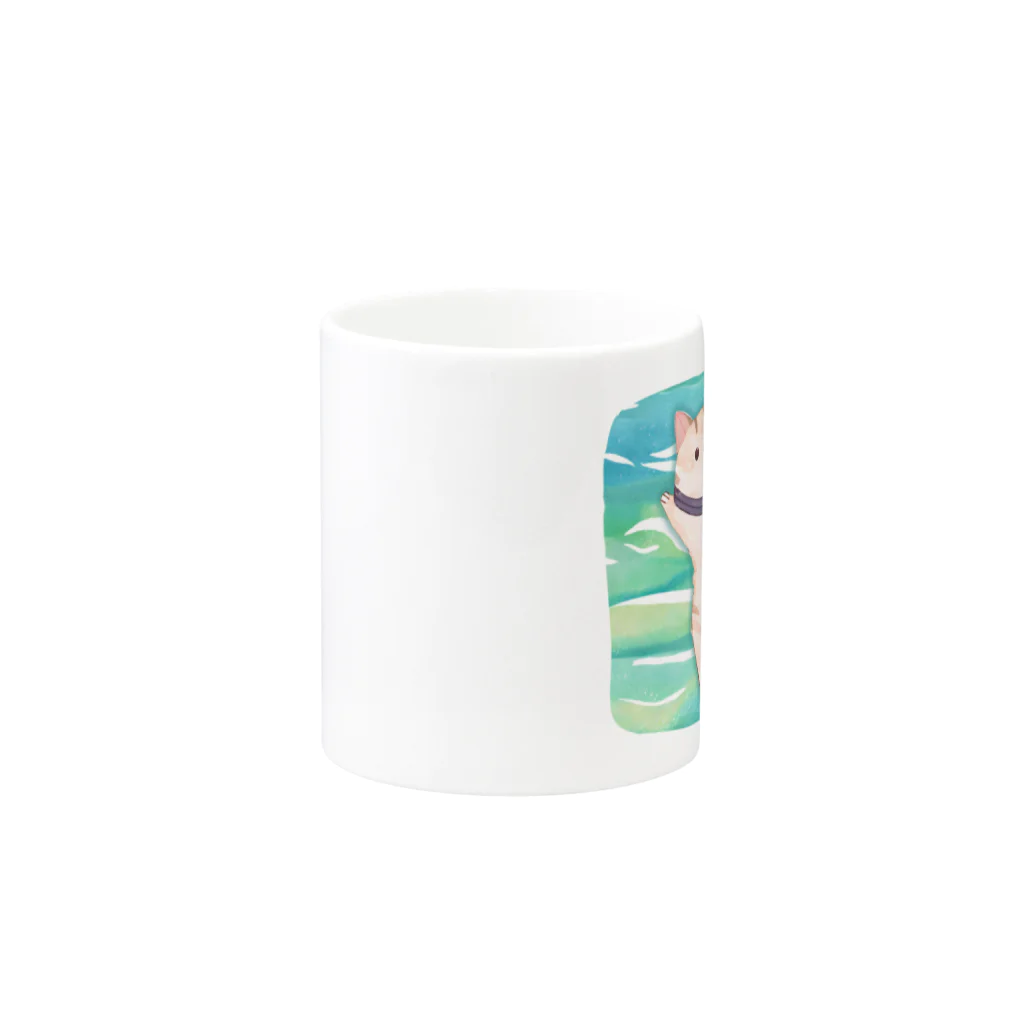 yellowgreenの泳ぎたい　ねこ Mug :other side of the handle