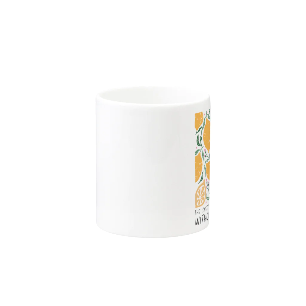 NatureDesignStoreのレトロレモンの哲学 Mug :other side of the handle