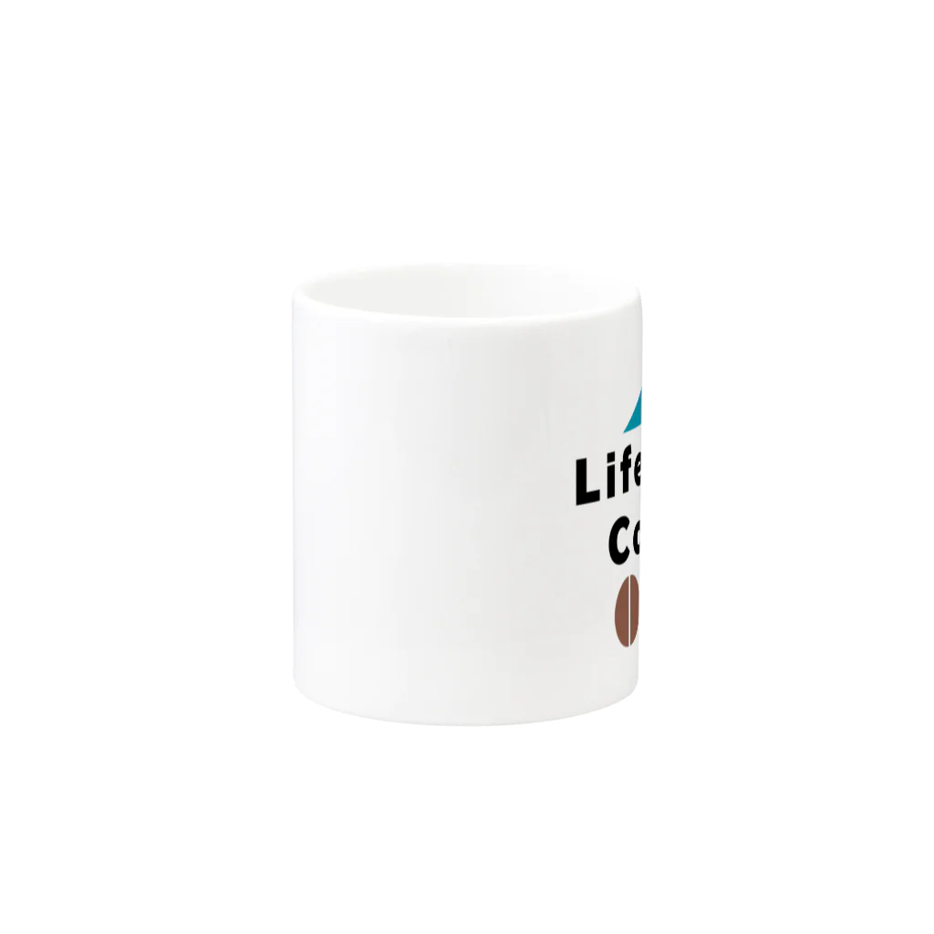 leisurely_lifeのLife with Coffee マグカップの取っ手の反対面