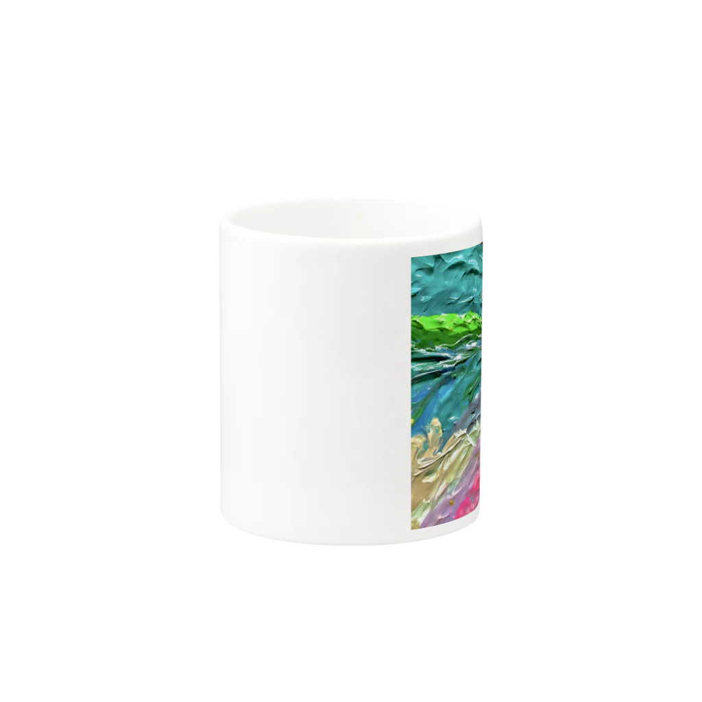 Gryuneのぐりゅあーと　輝路 Mug :other side of the handle