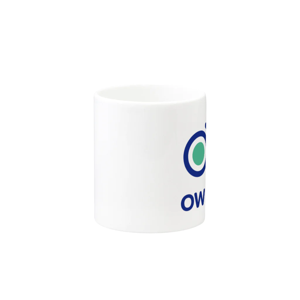 OWLCOIN ショップのOWLCOIN マグカップの取っ手の反対面