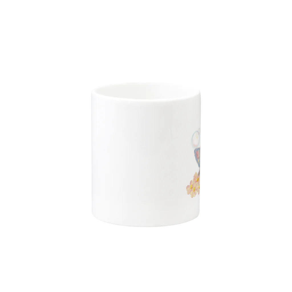 レイナズ アートガーデンのlovely afternoon 雑貨　ネコ・お花・蝶々 Mug :other side of the handle