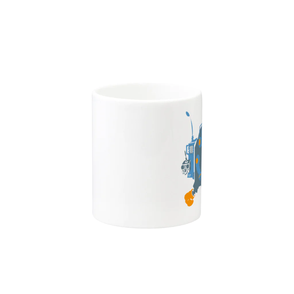 狐工房foxy works の【WORKAHOLIC NEET】 Mug :other side of the handle