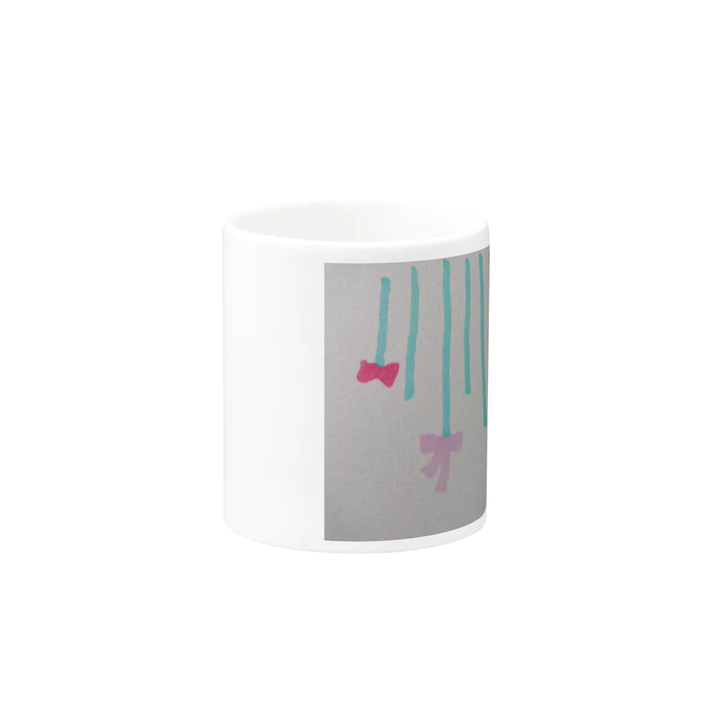 花影のお茶会のリボンの雨 Mug :other side of the handle