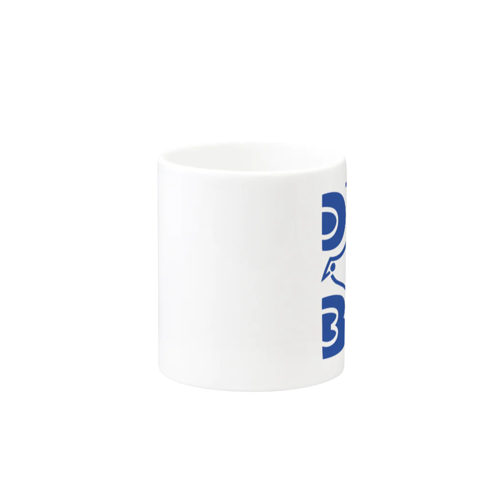 gomaminのDAI-JYO-BU-SA   ブルー Mug :other side of the handle