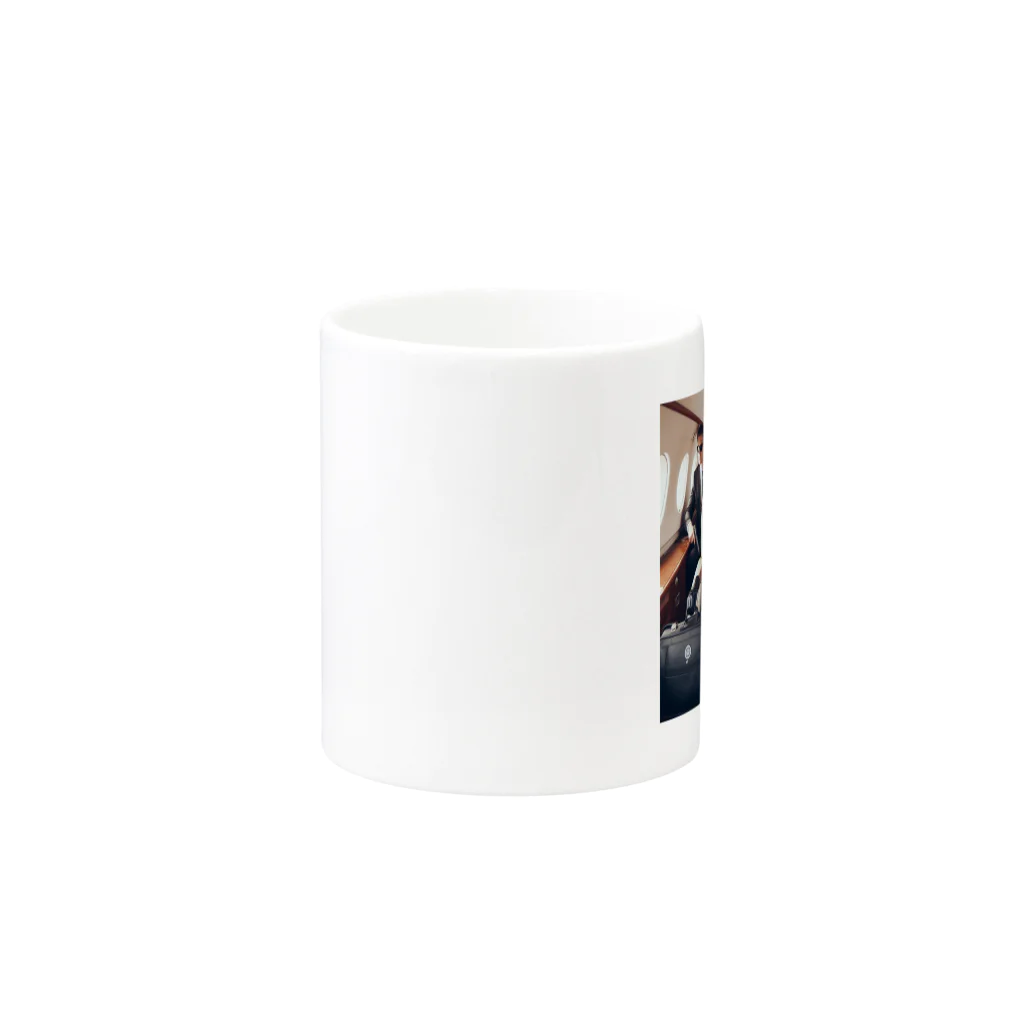 SWQAの女BOSS Mug :other side of the handle