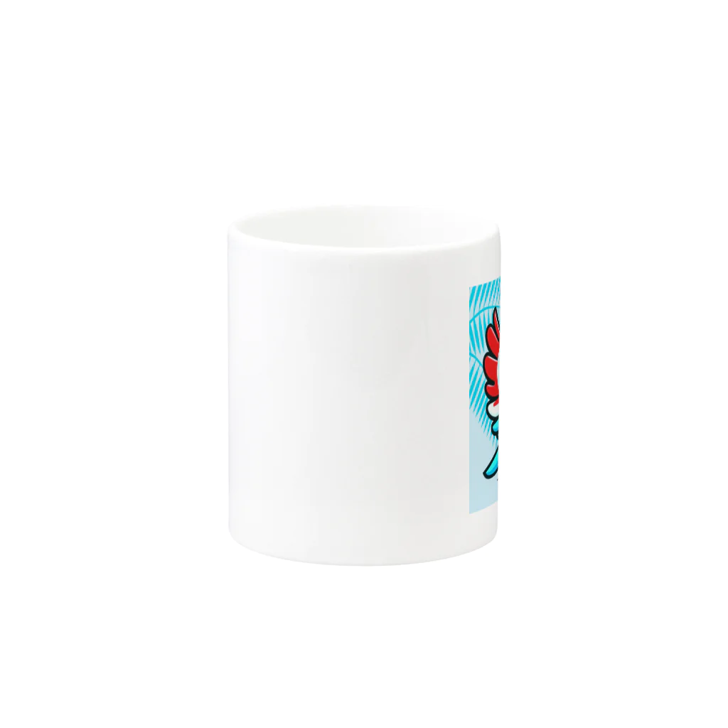 bugisショップの煌めくトロピカルバード🐦️ Mug :other side of the handle