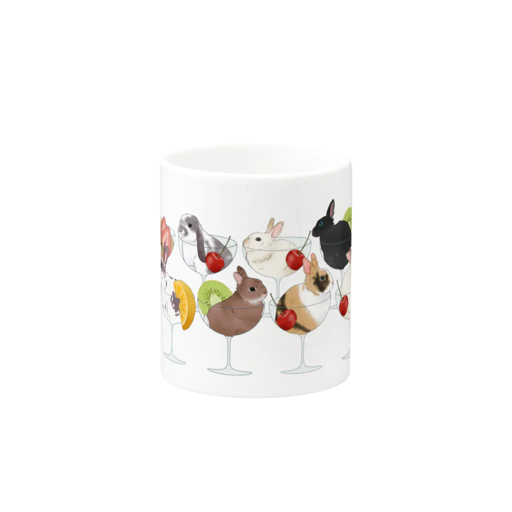 むぎのうしゃんぱんたわー Mug :other side of the handle