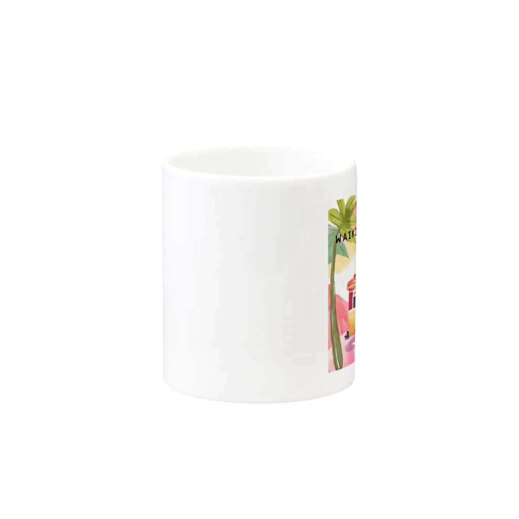 ハワイライフのWAIKIKI TROLLEY Mug :other side of the handle