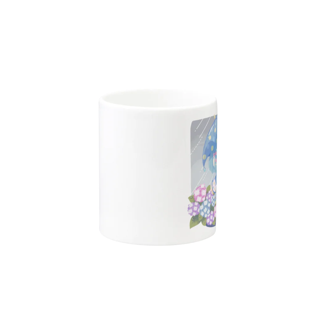 あやこ熊猫/ぱんだVTuberの梅雨のグッズ Mug :other side of the handle