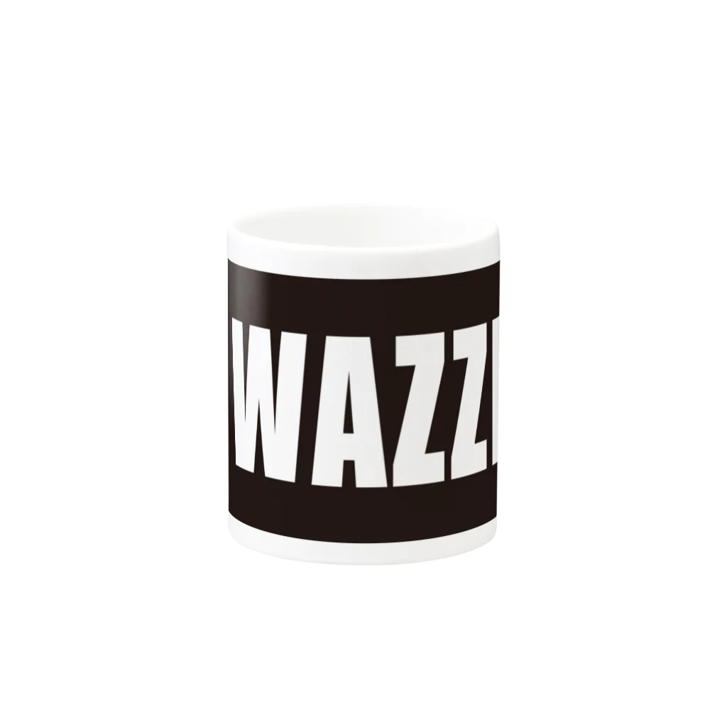 鹿児島弁Tシャツ「オモシテガ」のWAZZE Mug :other side of the handle