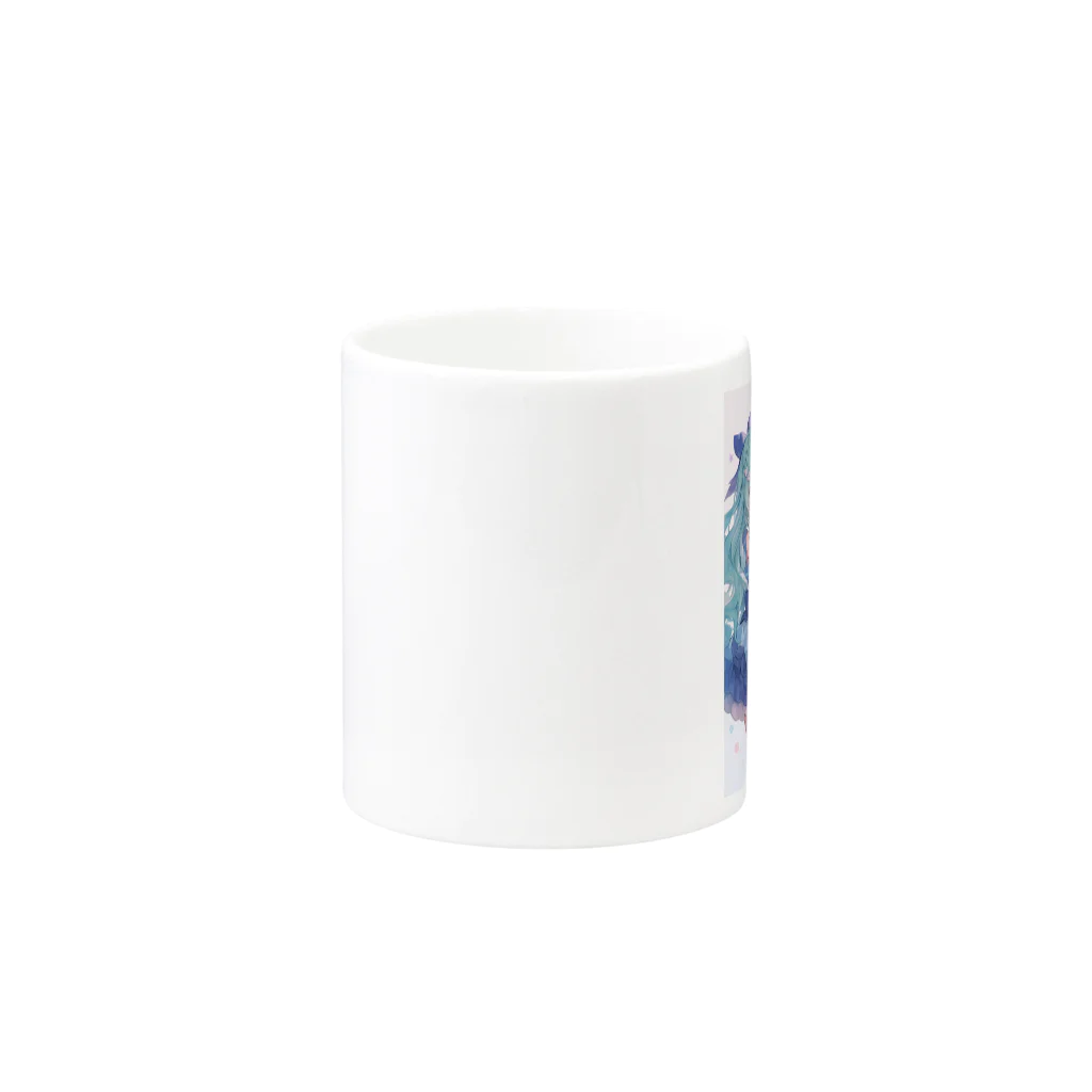 AQUAMETAVERSEのアイドルフラワーズ　なでしこ1478 Mug :other side of the handle