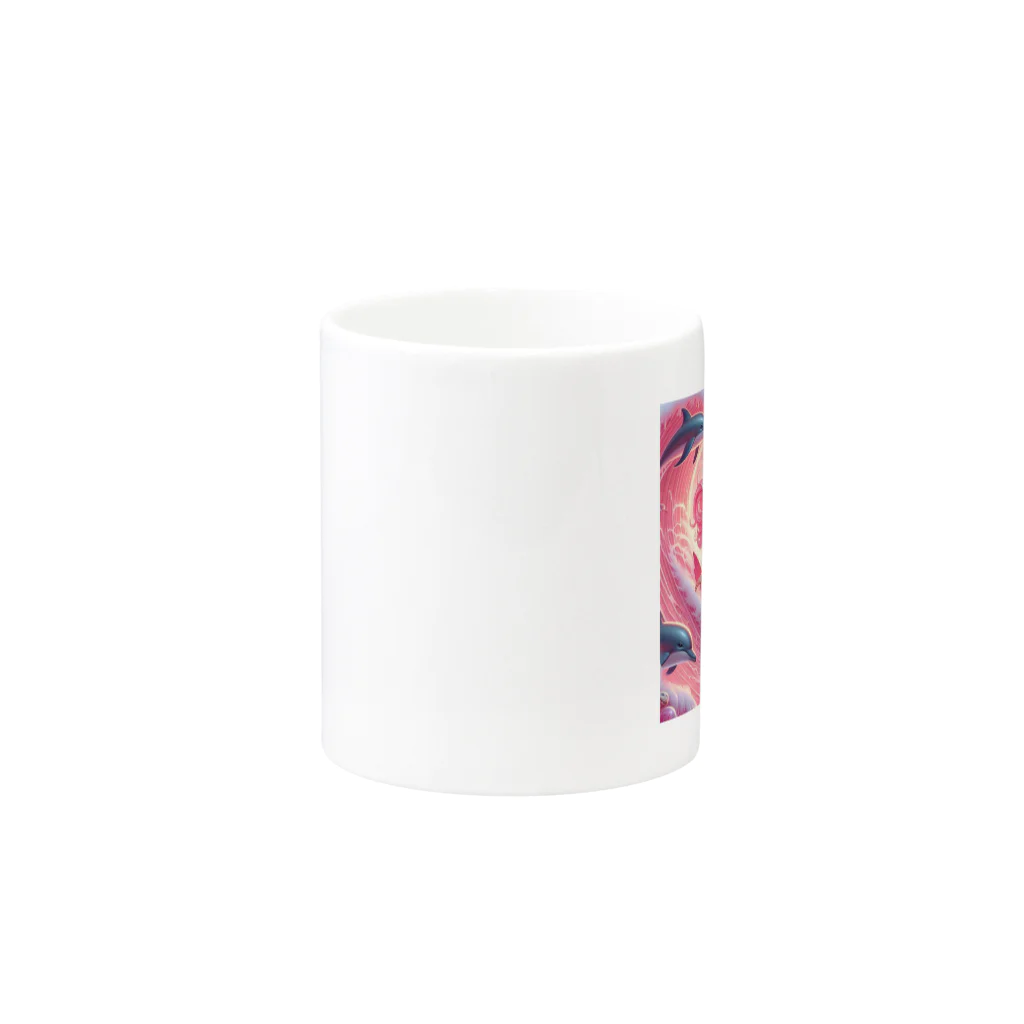 pinkgalmermaidのセクシーマーメイドサーフィン3 Mug :other side of the handle