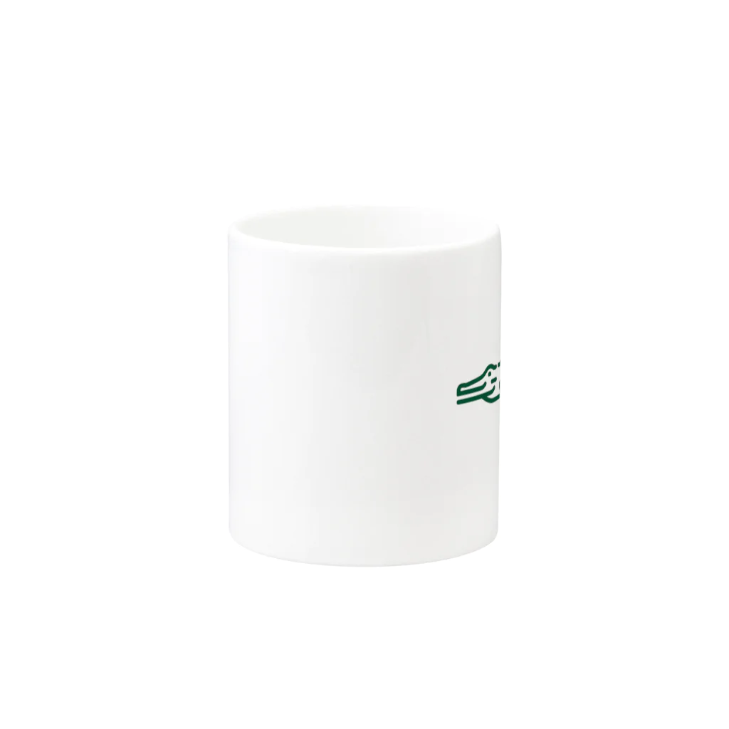 waniwanipanikuの緑のワニ Mug :other side of the handle