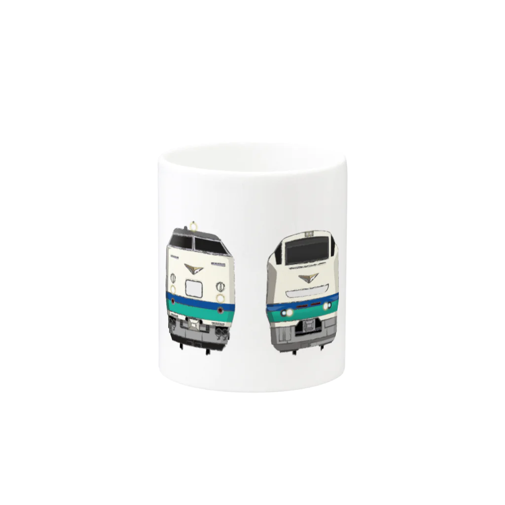 sushima_graphical_trains / SHI-DEの上沼垂姉妹 Mug :other side of the handle