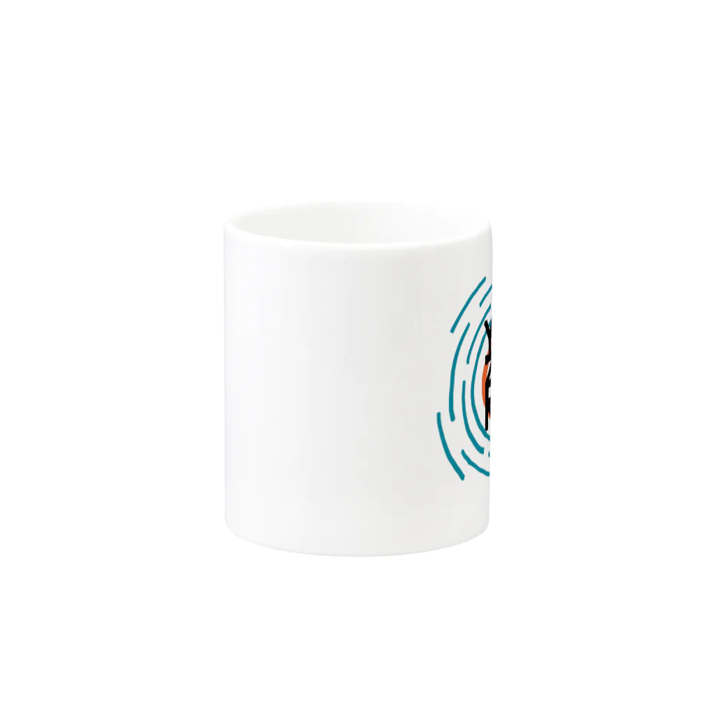 夜空ショップのロゴマグカップ Mug :other side of the handle