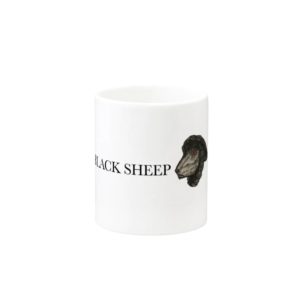 BLACKSHEEP のBLACKSHEEP オリジナルロゴ マグカップの取っ手の反対面