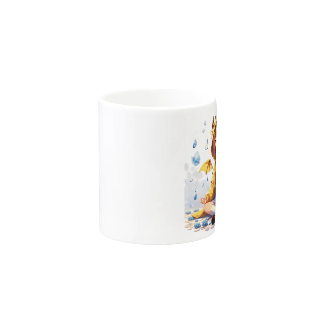 dramusumeのドラ娘、瞑想す Mug :other side of the handle