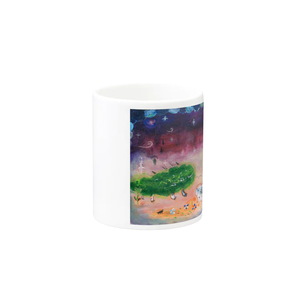 月ノ子の森に恋してのムラナギ／Good Evening Guell Mug :other side of the handle