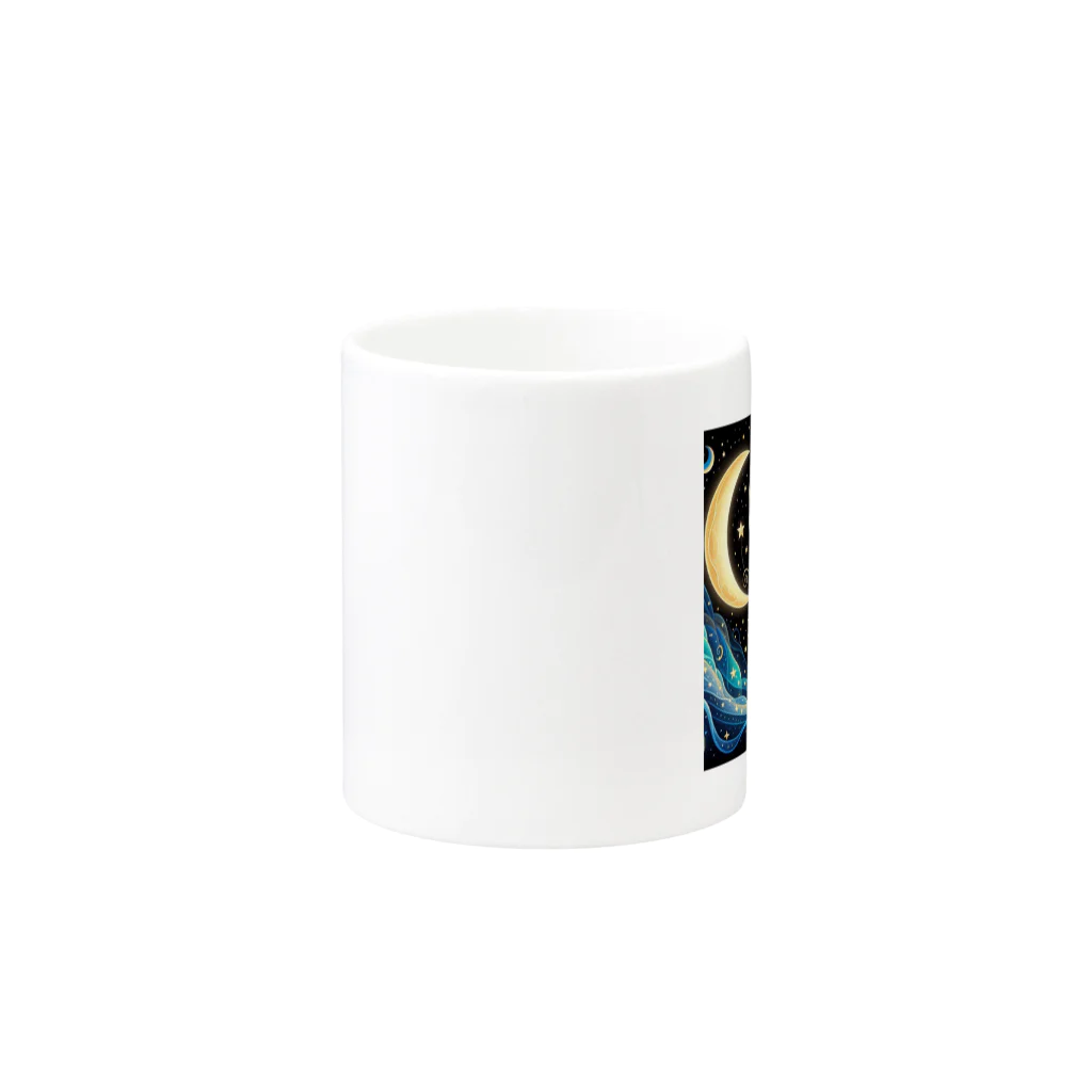 dora0の星空の蝶 Mug :other side of the handle