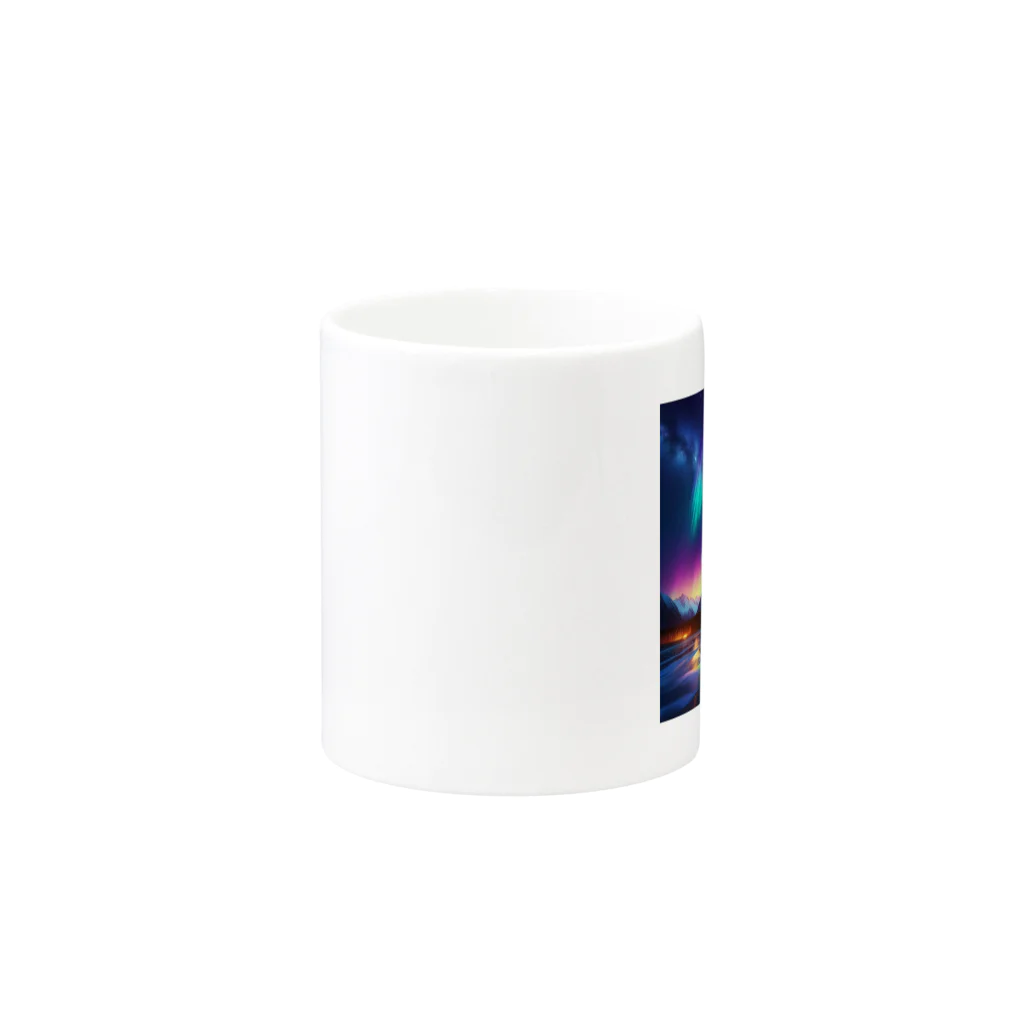 yuriseのオーロラグッズ Mug :other side of the handle