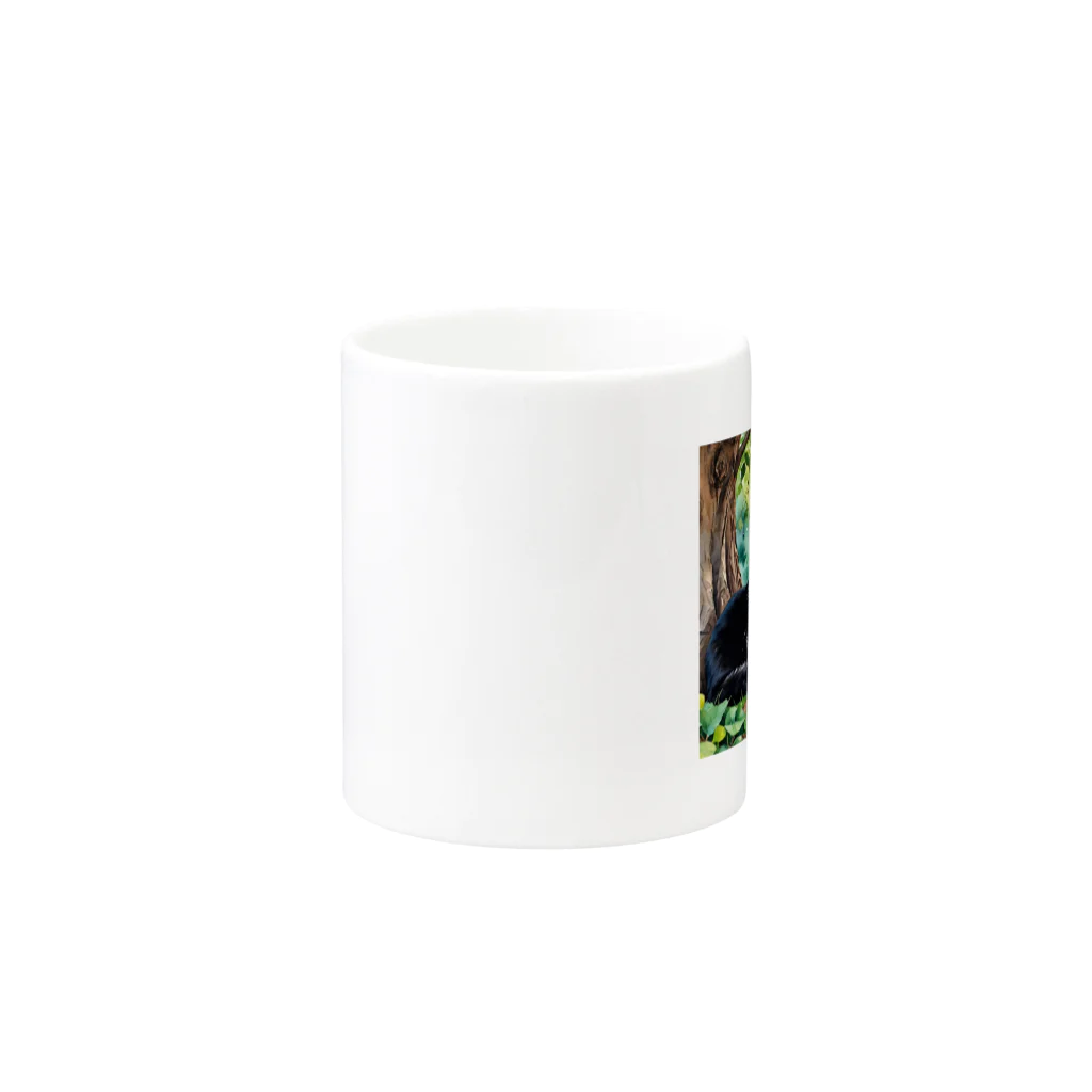 373Digital Lab shopのAI 　水彩猫 Mug :other side of the handle