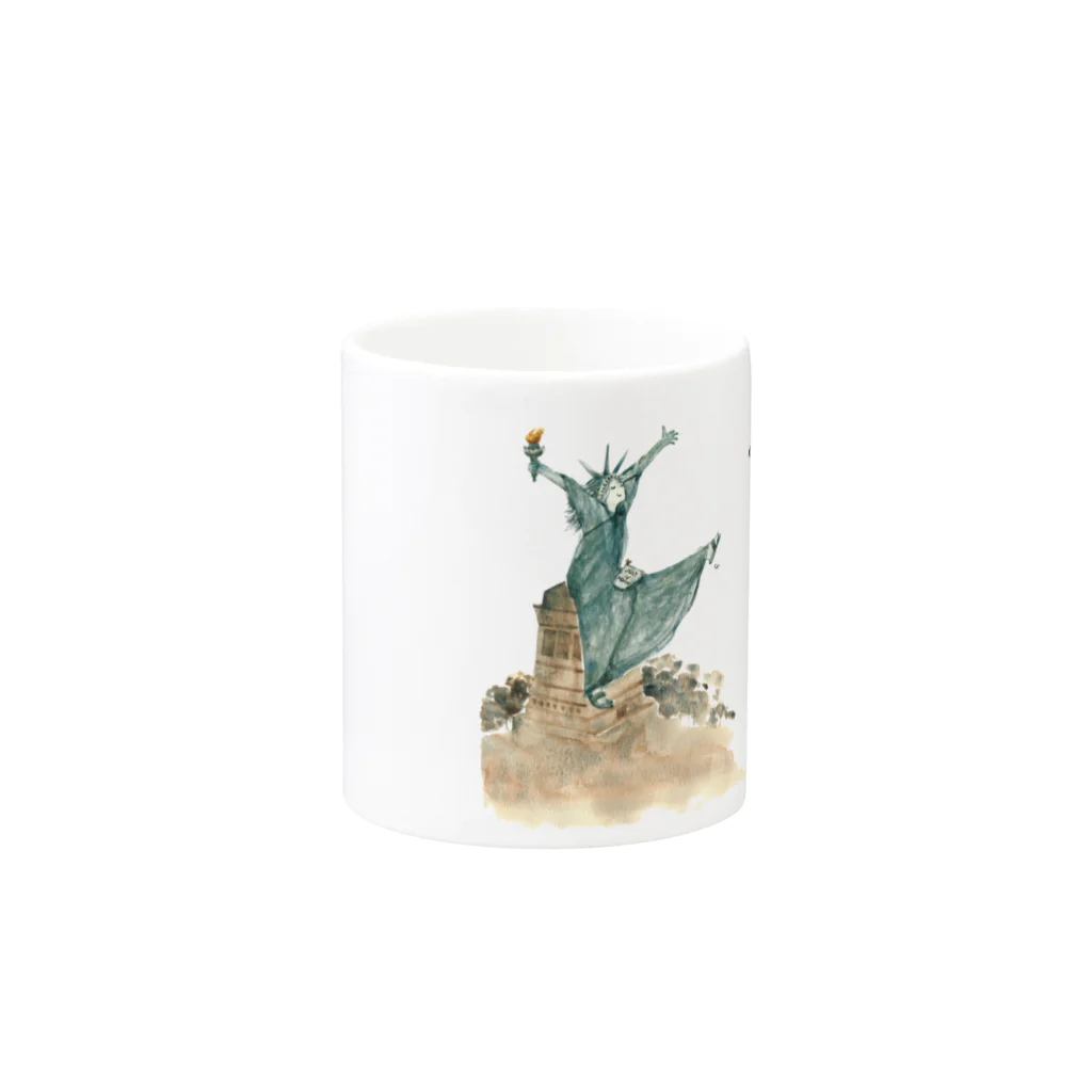 Yuka Koiwaの自由！！ Mug :other side of the handle