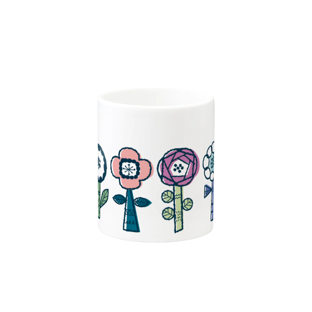 カシワギマリ（イラストレーター）のblooming Mug :other side of the handle