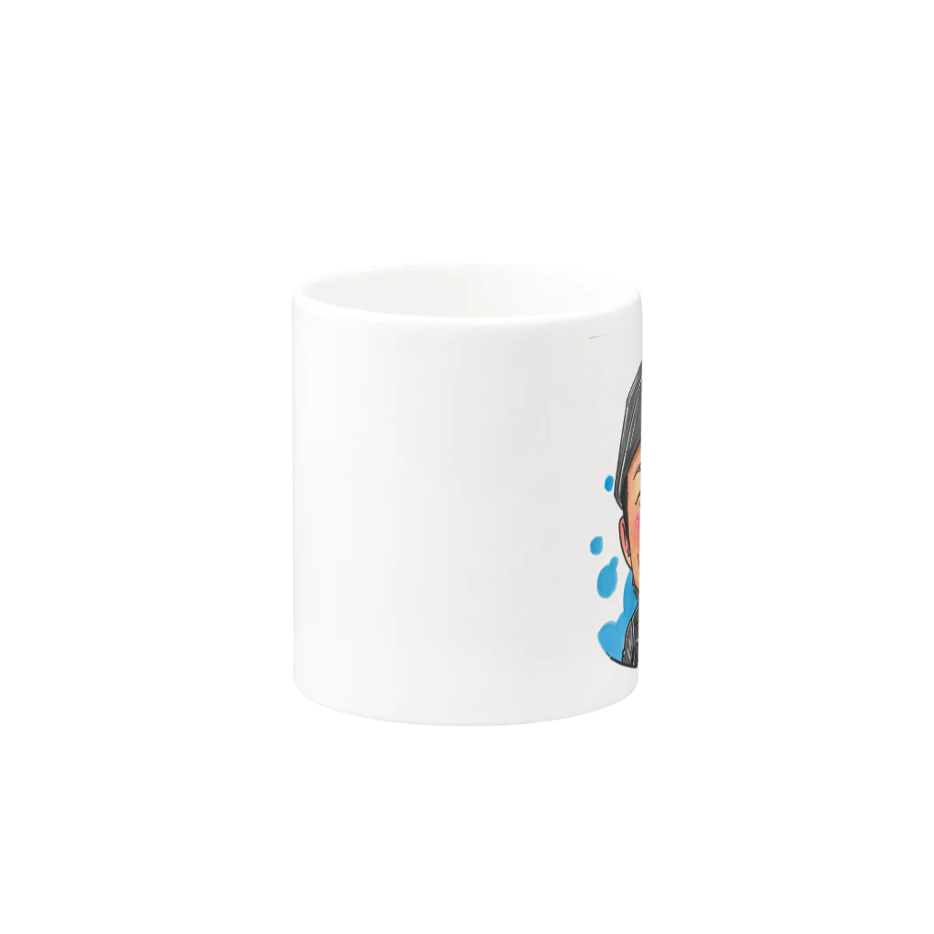 似顔絵ショップSUNのaaaa Mug :other side of the handle