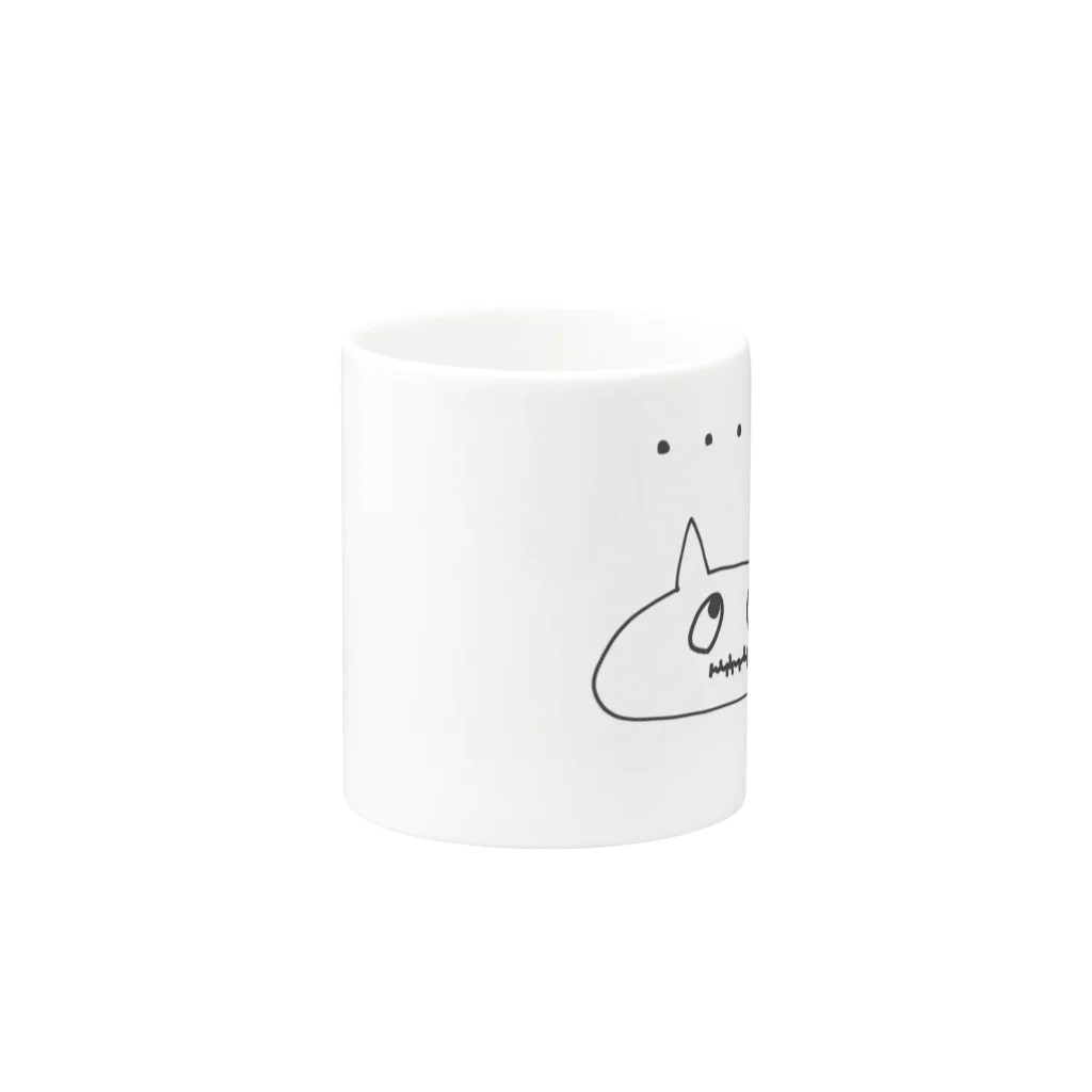 ゆる杉商店のゆるねこ Mug :other side of the handle