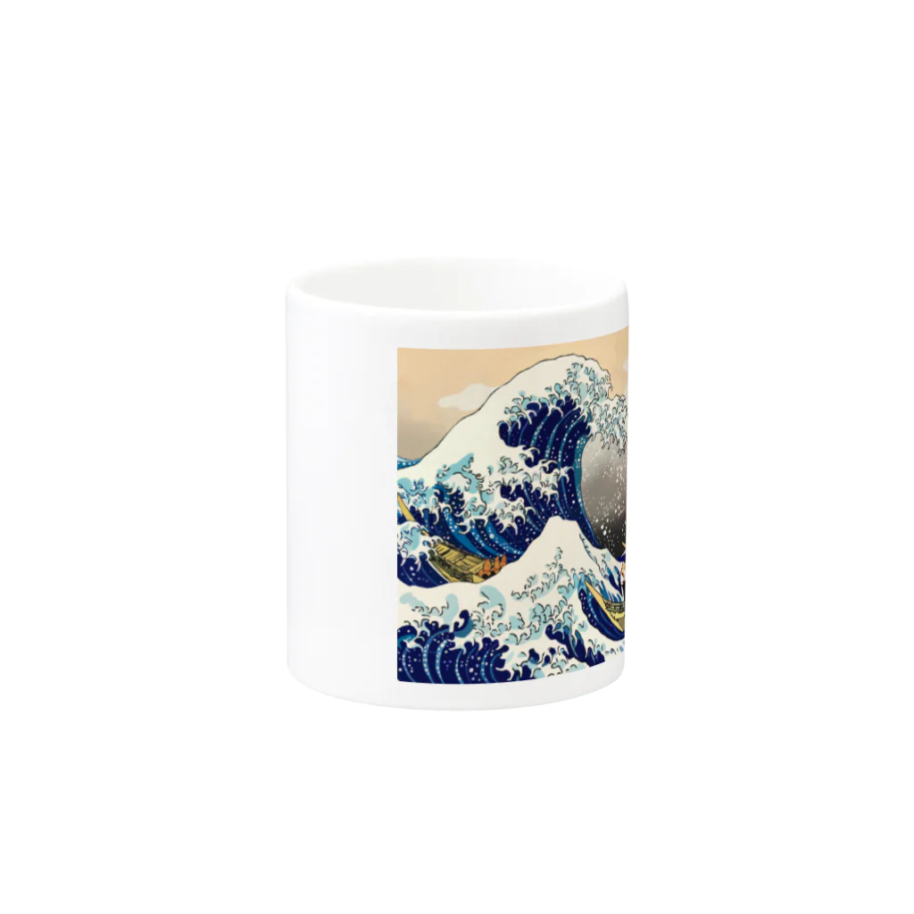 健やかな美術館の【parody】健やかな富嶽三十六景【Art】 Mug :other side of the handle