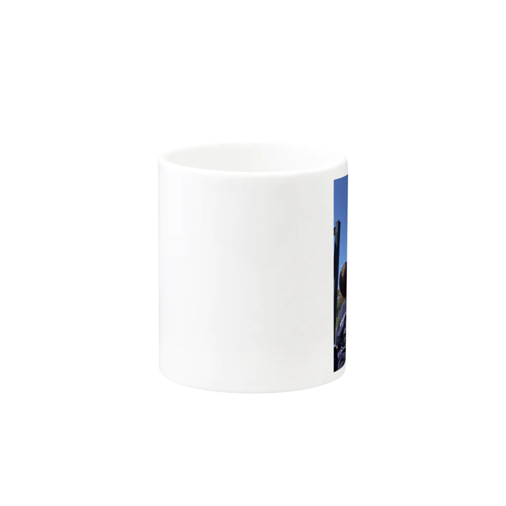 ハマー'sのしゃぼん玉むすこと青空 Mug :other side of the handle