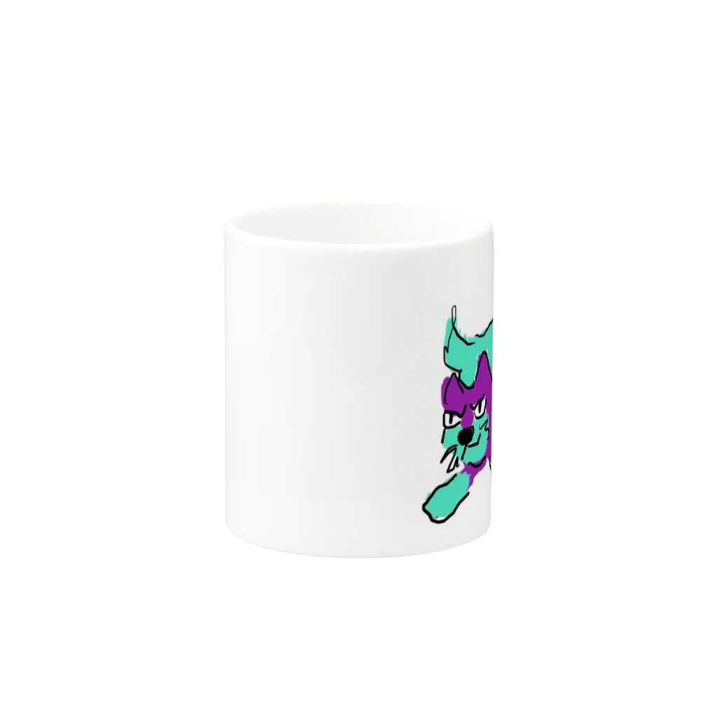 pawrakiyaの猫（（）） Mug :other side of the handle