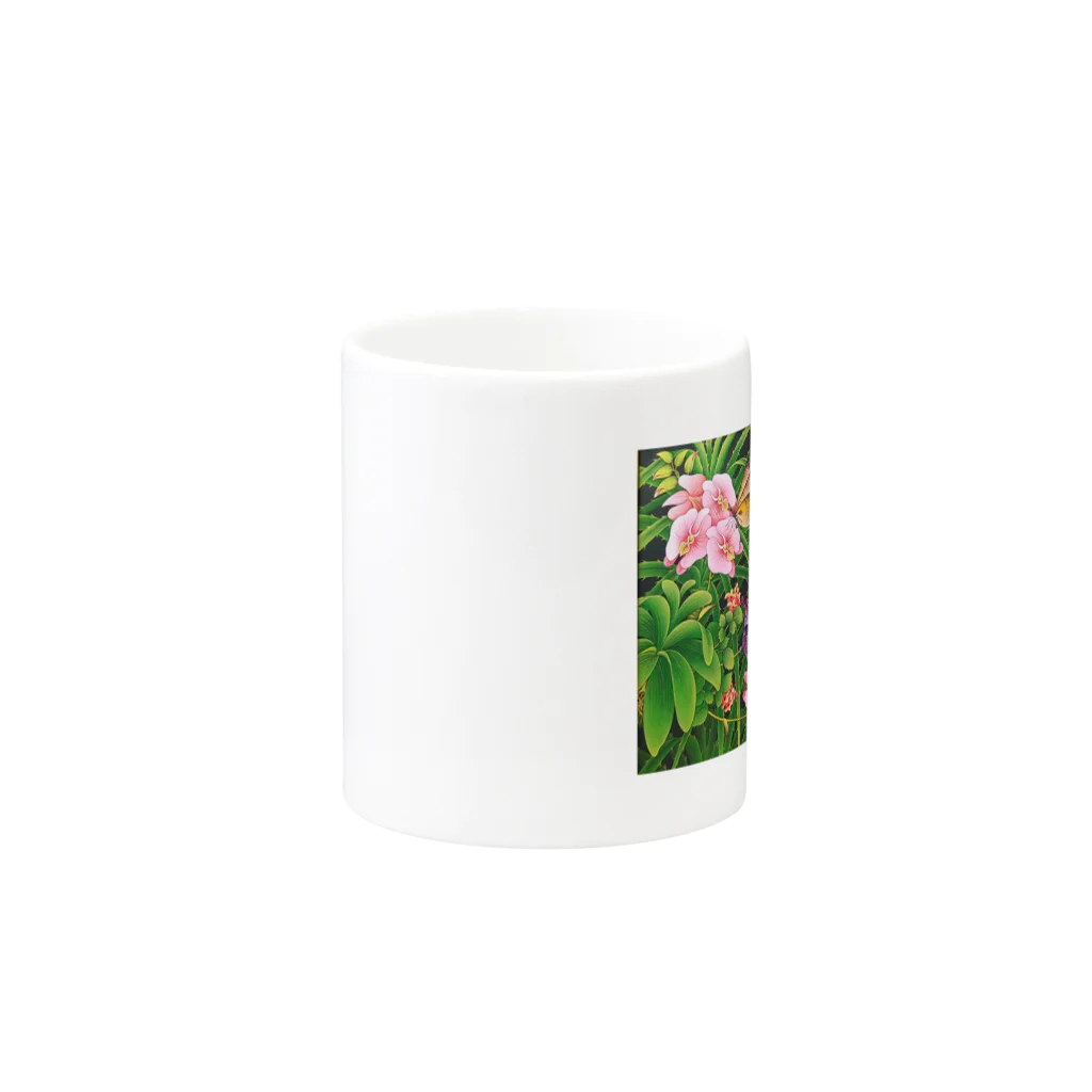 バリ絵画の専門店アートルキサンのOrchid Garden  Mug :other side of the handle