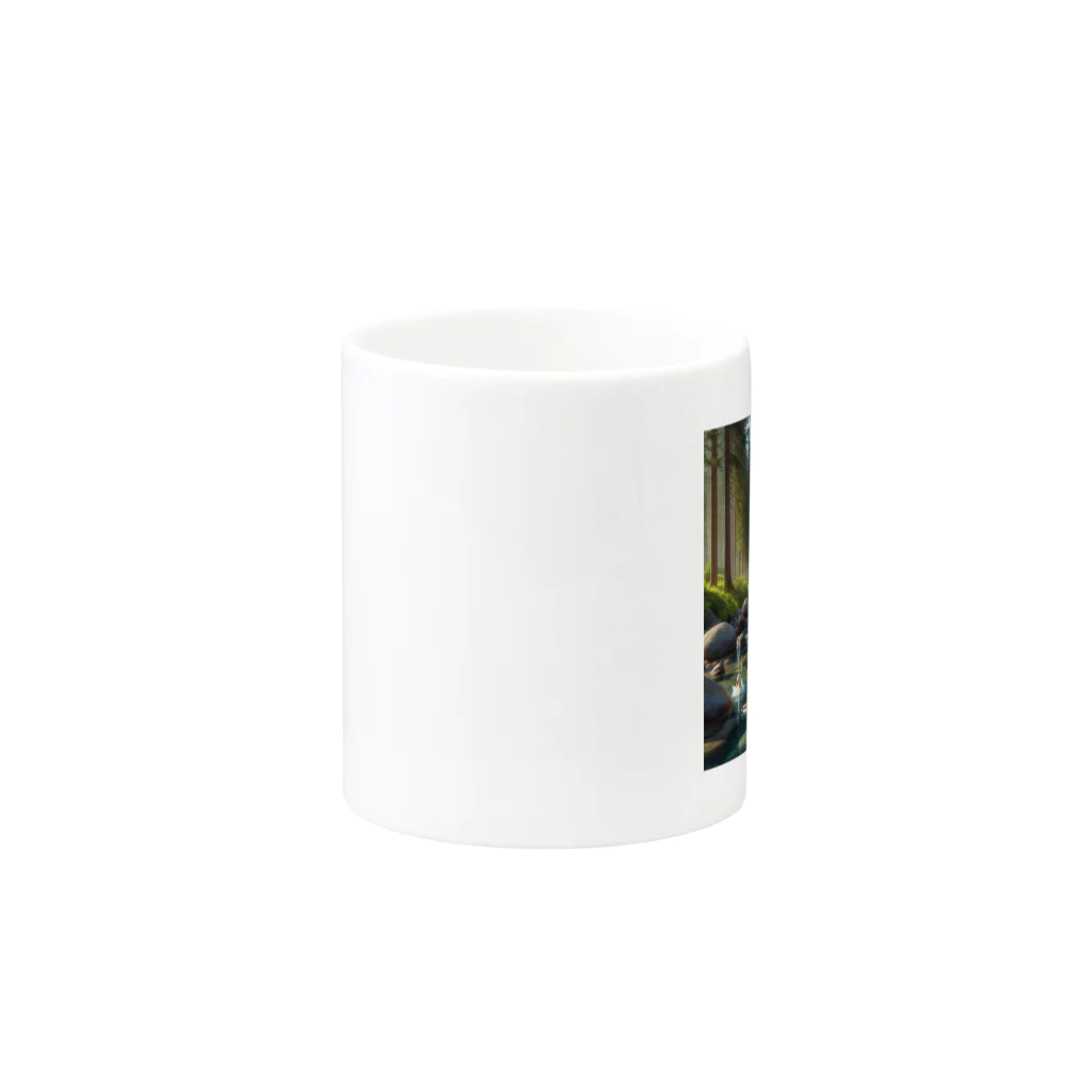 日曜大工の暑中お見舞い？ Mug :other side of the handle