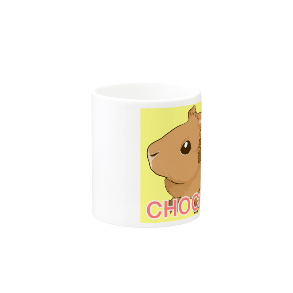 LichtmuhleのCHOCOLATちゃん Mug :other side of the handle