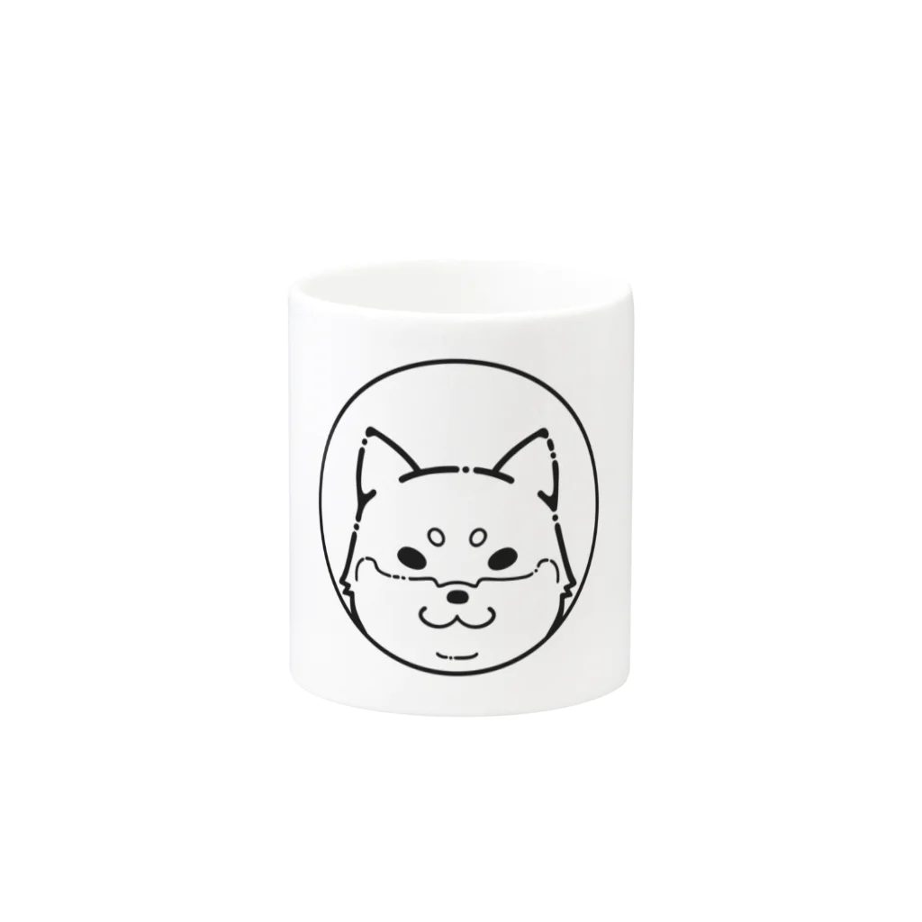 巻柴舎のシンプル柴犬 Mug :other side of the handle