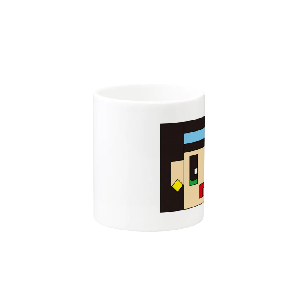 nunomorikotonohaのかくばりこちゃん Mug :other side of the handle