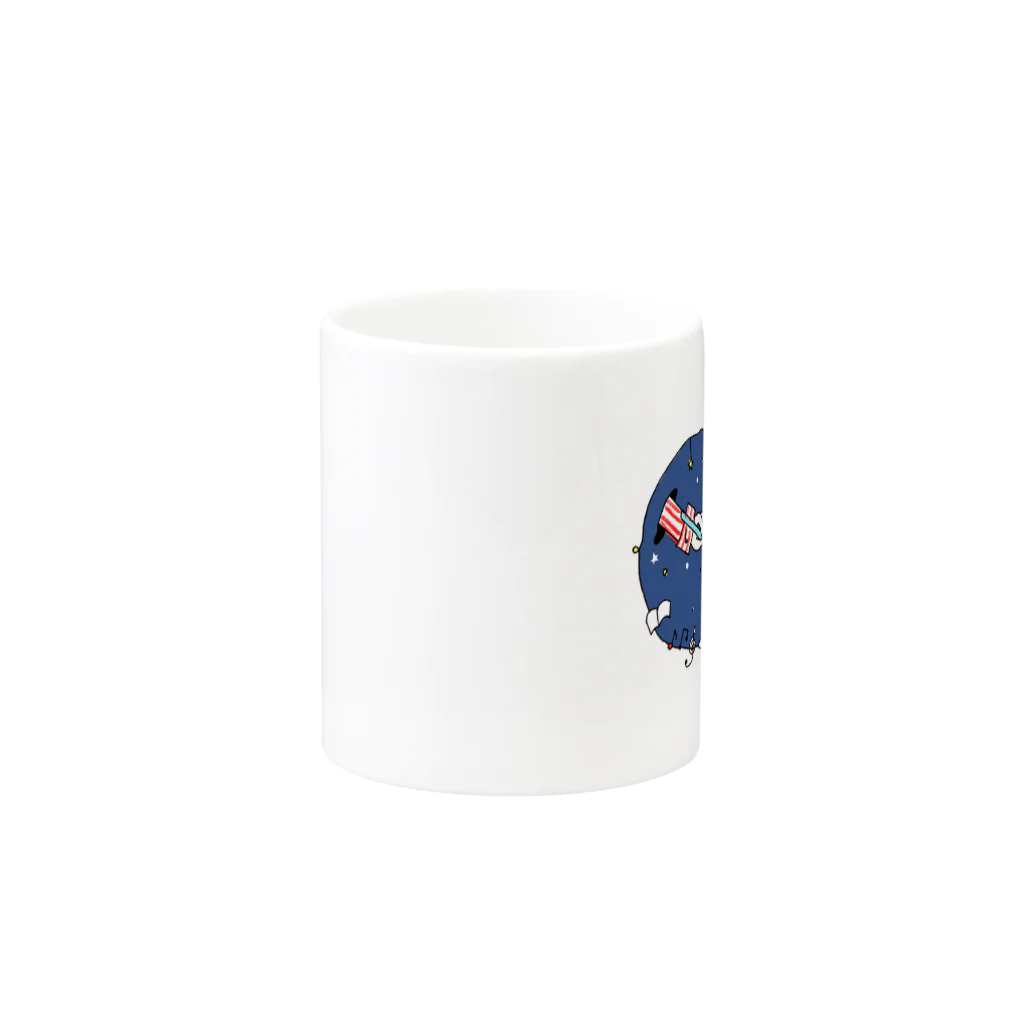 イザワメイのオンラインショップの夜空くん Mug :other side of the handle