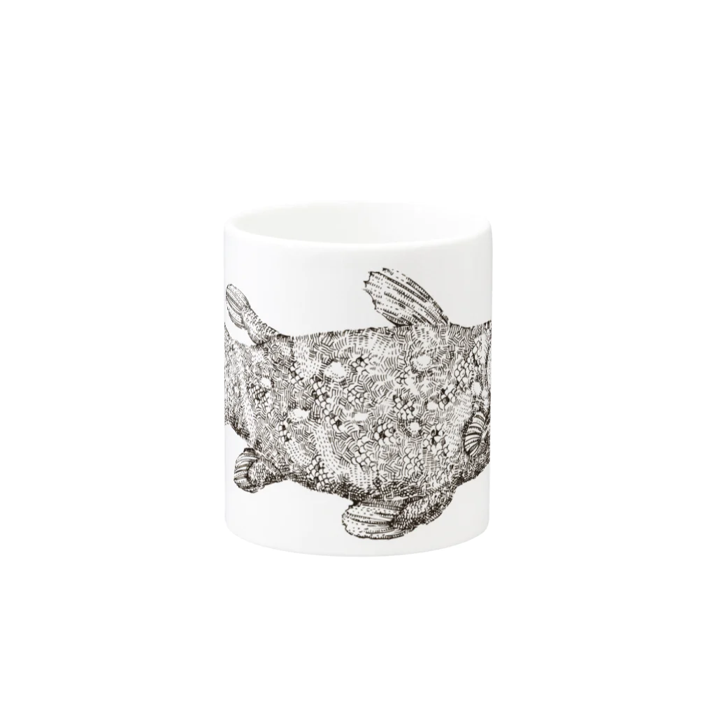 TenderHeadのシーラカンス Mug :other side of the handle