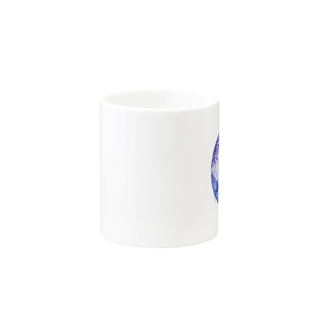 ファンタジー屋の月とキツネ Mug :other side of the handle