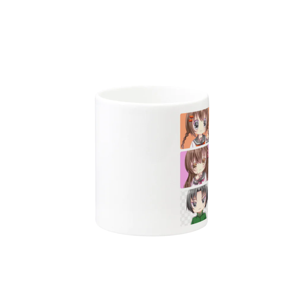 サークル声☆性☆制の属性戦隊萌えるんジャー Mug :other side of the handle